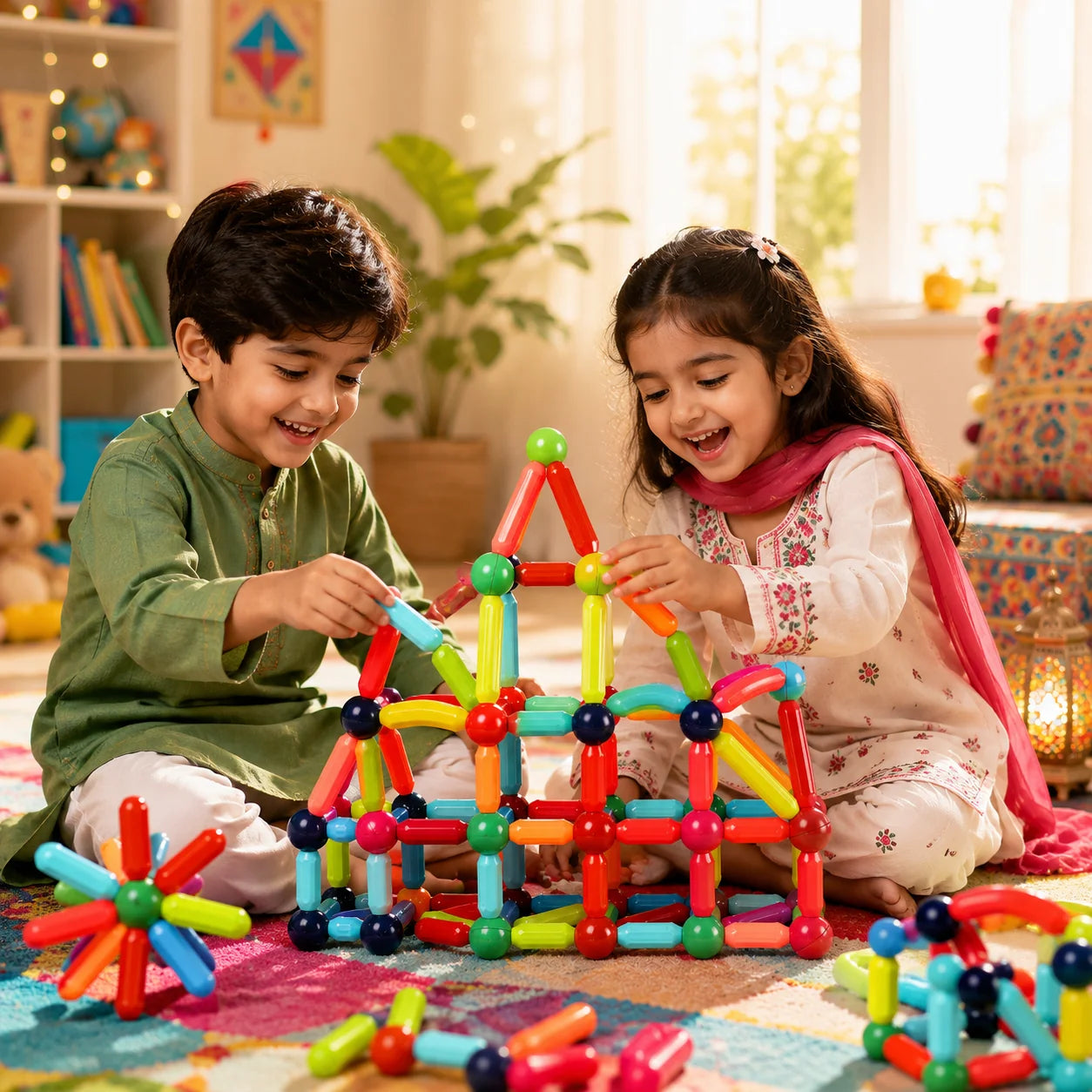 Magnetic Construction Set - Bachon Ka Building Blocks Set