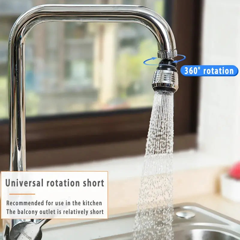 Kitchen Gadgets 2 Modes 360 Rotatable Bubbler High Pressure Faucet Extender Water Saving Bathroom Kitchen Accessories Supplies Zarorat