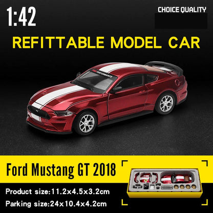 1/42 2018 Ford Mustang GT Alloy Model Car | Metal | Assembly Needed Zarorat