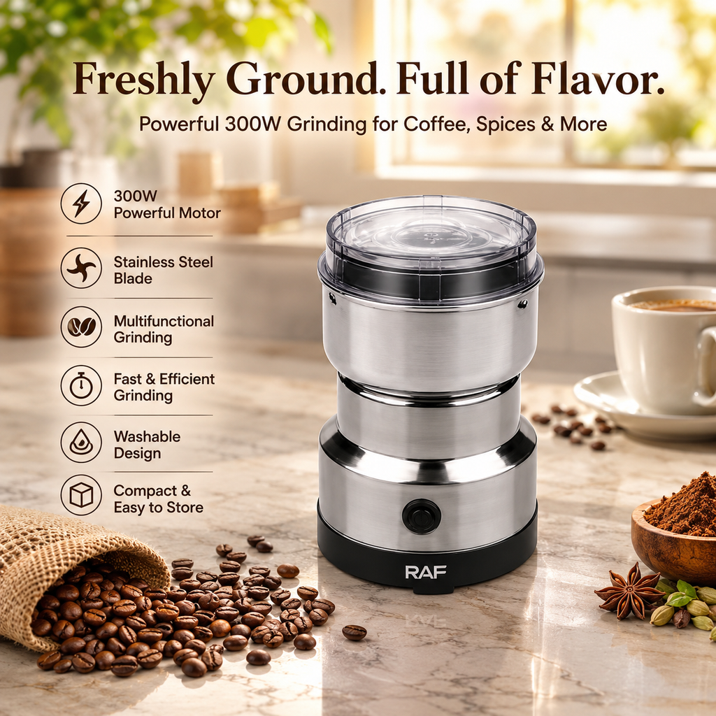 RAF 300W Electric Coffee & Masala Grinder