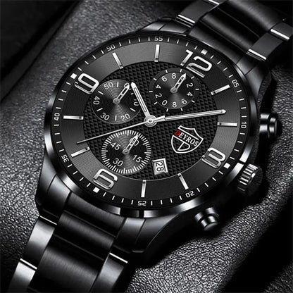 reloj hombre Luxury Business Men Watchs Stainless Steel Quartz WristWatch Male Leather Calendar Luminous Clock relogio masculino Zarorat