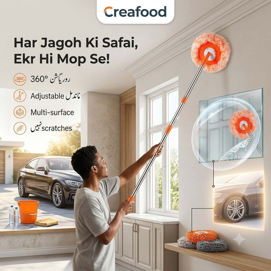 Wall Cleaner Mop - Deewaron Ki Safai Ke Liye Mop