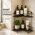 Metal Double Corner Bathroom Shelf