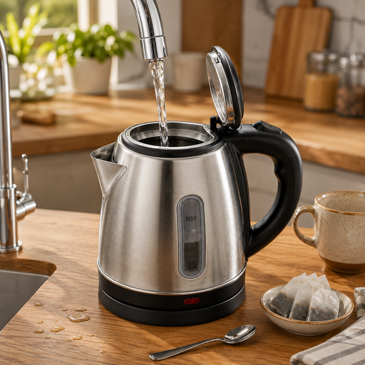 Electric Tea Kettle - Fast Boiling Auto Shut-Off Kettle