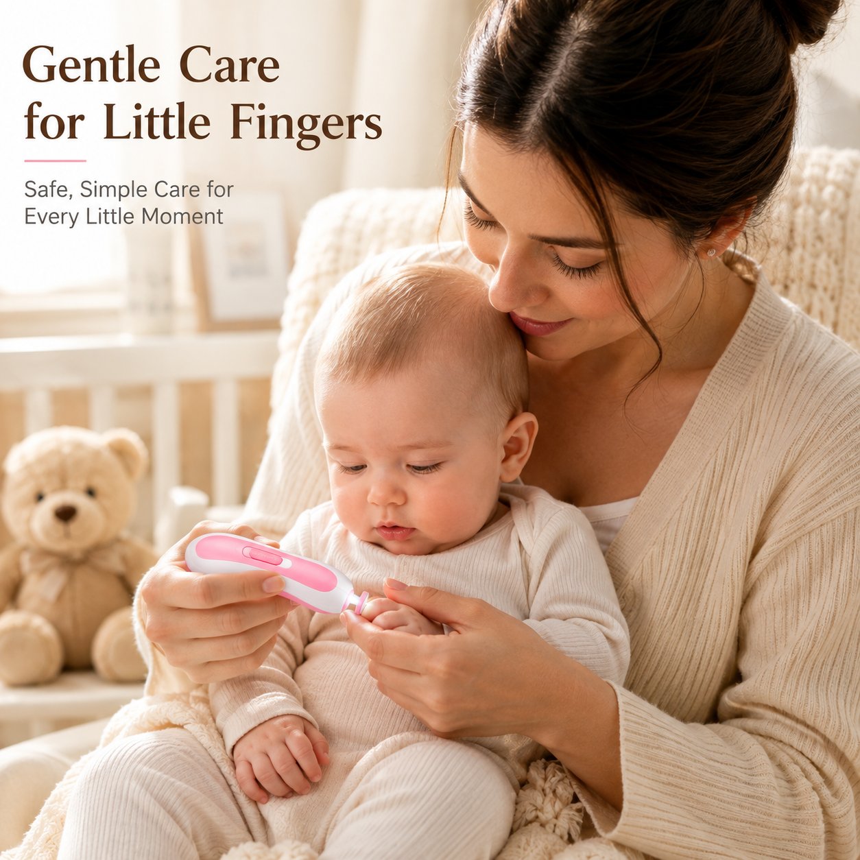 Baby Electric Nail Trimmer - Safe Nail Care for Newborns